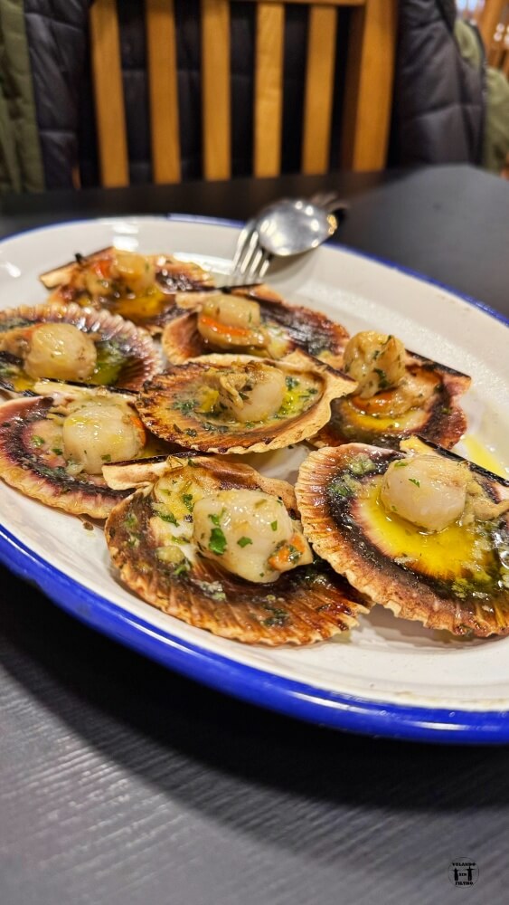 Bandeja de zamburiñas