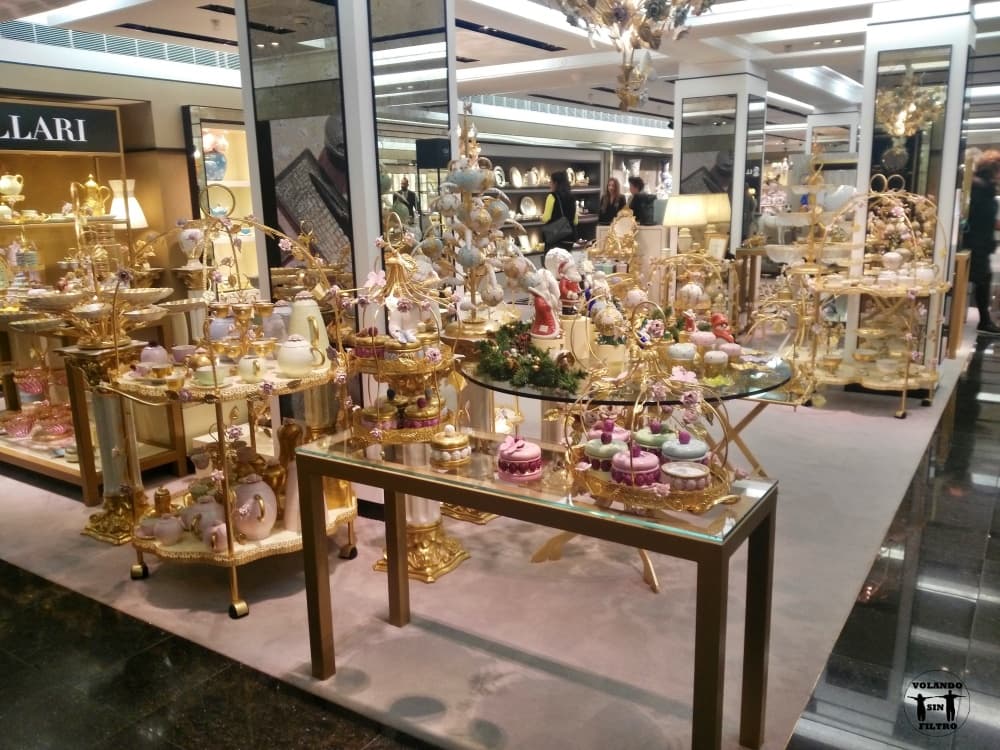 Zona de joyería en Harrods