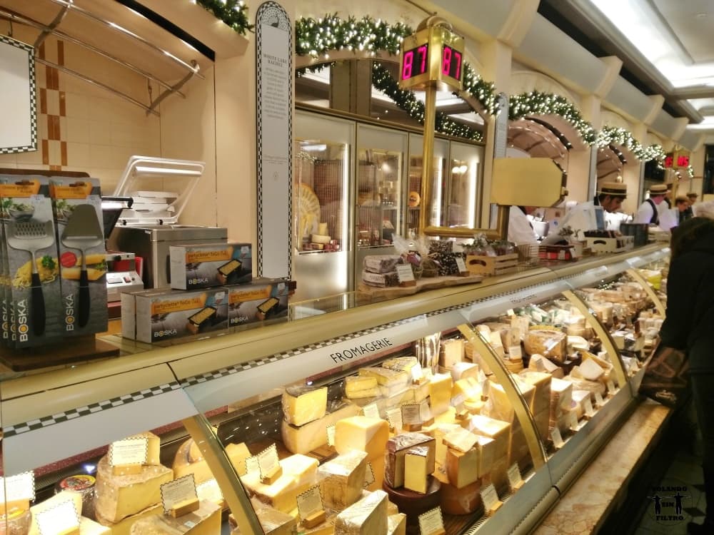 Stand de quesos en Harrods