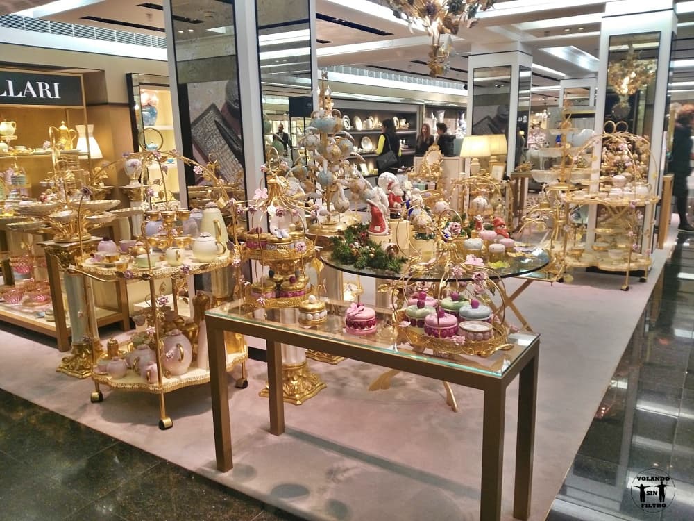Zona de joyería en la Harrods