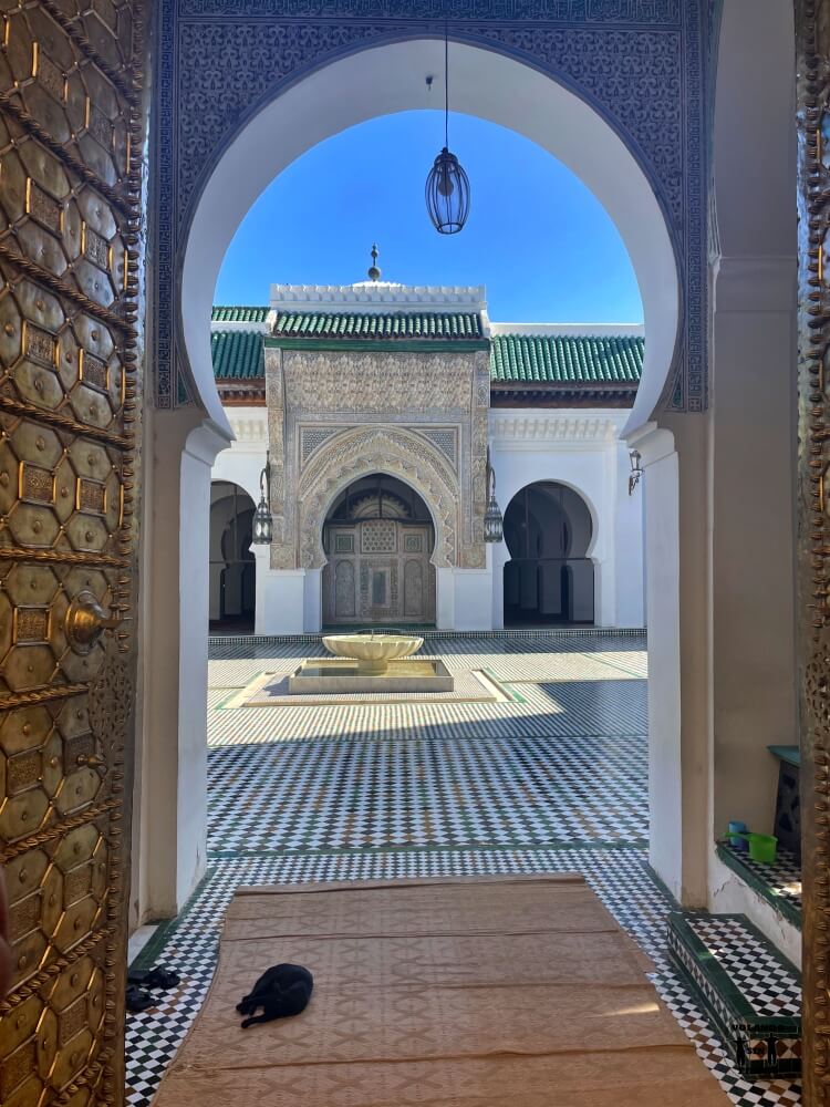 Mezquita Al Kaourine en Fez desde fuera 