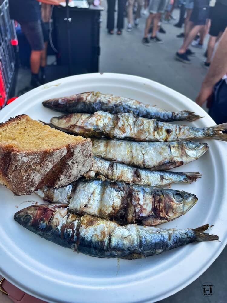 Sardinas de San Xoán en Coruña