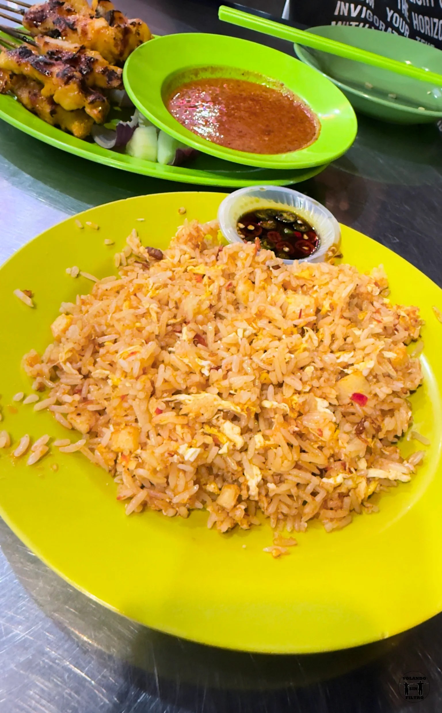 Plato de arroz frito