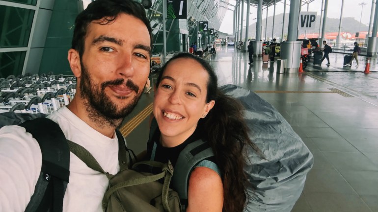 Nosotros en el aeropuerto de Langkawi